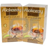 Чай черный пакетированный 25 шт в индивидуальной упак КАРДАМОН ''ALOKOZAY'' 1/24