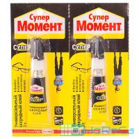 Клей моментальный 3г СУПЕР МОМЕНТ в блистере 1/12