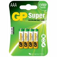 Батарейка AAA 4 шт/уп GP SUPER в блистере GP 1/10