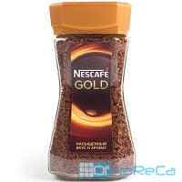 Кофе растворимый 190г NESCAFE GOLD в стекле ''NESTLE'' 1/1