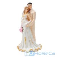 Фигурка для торта Н145 мм ЖЕНИХ И НЕВЕСТА ''MODECOR'' 1/4