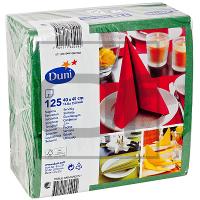 Салфетка 40х40 см 2-сл 125 шт/уп ЗЕЛЕНАЯ ''DUNI'' 1/16