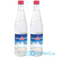 Вода минеральная 0.5л МЕРКУРИЙ газированная в стекле 1/12