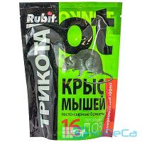 Средство от крыс и мышей 150г/уп приманка на 16 доз RUBIT ТРИКОТА 1/50