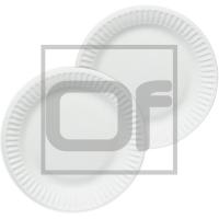 Тарелка мелкая D150 мм КАРТОННАЯ БЕЛАЯ ''PPS'' 1/100/2000