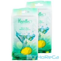 Салфетка влажная 1 шт в индивидуальной упак HEARTTEX ЛИМОН+МОРСКИЕ ВОДОРОСЛИ 1/10/960