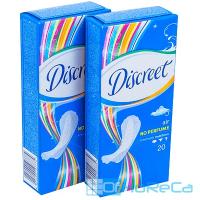 Прокладки ежедневные DISCREET 20 шт AIR NO PERFUME BREATHABLE MULTIFORM ''P&G'' 1/18