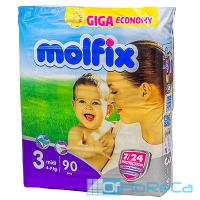 Подгузники детские 4-9кг 90 шт/уп MOLFIX MIDI GIGA ''HAYAT'' 1/100