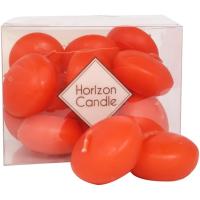 Свеча плавающая h20d40 мм 14 шт/уп ЭКОНОМ КРАСНАЯ "Horizon Candles" 1/20