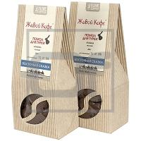 Кофе молотый 200г ARABICA ВОСТОЧНАЯ СКАЗКА для турки твердая упаковка ''ЖИВОЙ КОФЕ'' 1/1