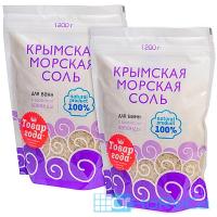 Соль для ванн КРЫМСКАЯ 1200г ЛАВАНДА ''GF'' 1/9