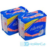 Прокладки ALWAYS 10 шт в индивидуальной упак CLASSIC нормал ''P&G'' 1/16