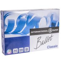 Бумага А4 500 лист/уп 80 г/м2 BALLET БЕЛАЯ INTERNATIONAL PAPER 1/5