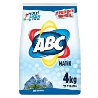 Порошок стиральный 4 кг MATIK для белого белья ГОРНАЯ СВЕЖЕСТЬ "ABC" 1/1
