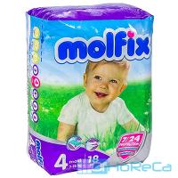 Подгузники детские 7-18кг 18 шт/уп MOLFIX MAXI SMALL ''HAYAT'' 1/300