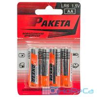 Батарейка AA 4 шт/уп РАКЕТА 1/12