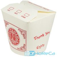 Контейнер бумажный CHINA PACK 750мл Н95хD95 мм с декором ОРНАМЕНТ 1/50/500