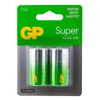 Батарейка C 2 шт/уп GP SUPER в блистере 1/10