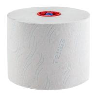 Бумага туалетная 2-сл h99 d132 мм 100 м/рул MID-SIZE КОМФОРТ TР6 с серым тиснением БЕЛАЯ "Tellus" 1/27