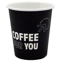 Стакан бумажный 250мл D80 мм 1-сл для горячих напитков COFFEE FOR YOU EP 1/50/1000
