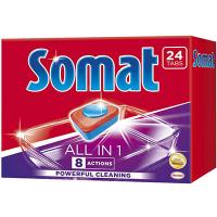 Таблетки универсальные 24 шт/уп для посудомоечных машин SOMAT ALL IN ONE HENKEL 1/7