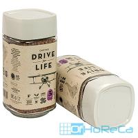 Кофе растворимый 100г DRIVE FOR LIFE EXTRA STRONG в стекле ''ЖИВОЙ КОФЕ'' 1/1