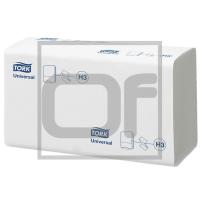 Полотенце бумажное листовое 230х230 мм 1-сл 250 лист/уп ZZ-сложения TORK H3 UNIVERSAL с серым тиснением НАТУРАЛЬНО-БЕЛОЕ ''SCA'' 1/200