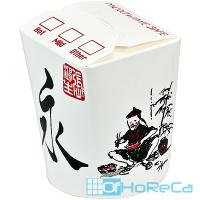 Контейнер бумажный CHINA PACK 450мл Н100хD83 мм с декором КИТАЙ 1/50/500