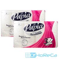 Полотенце бумажное 3-сл 4 рул/уп PAPIA БЕЛОЕ ''HAYAT'' 1/7