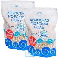 Соль для ванн КРЫМСКАЯ 1200г НАТУРАЛЬНАЯ ''GF'' 1/9