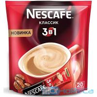Кофе растворимый порционный 16г 20 шт/уп NESCAFE КЛАССИК 3 в 1 ''NESTLE'' 1/1